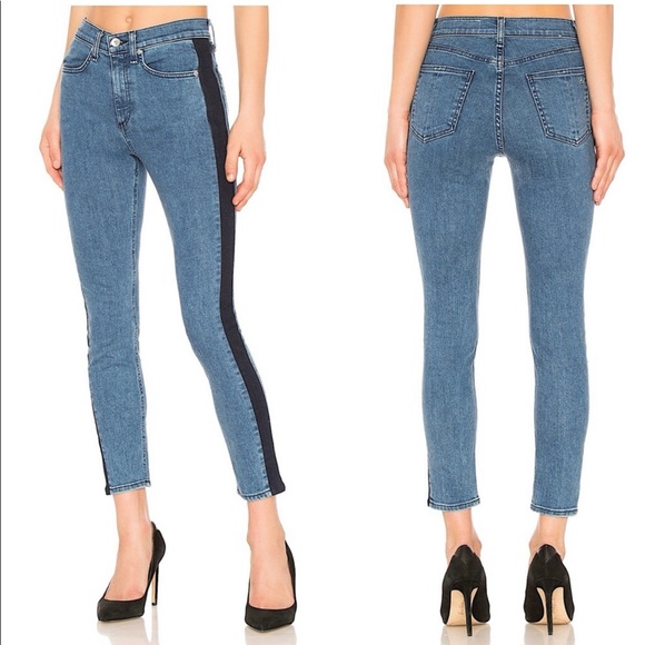 Rag & bone Mazie double indigo high rise skinny jean size 28 - Picture 2 of 9